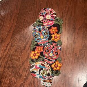 Beaded Sugar Skull table runner pier 1